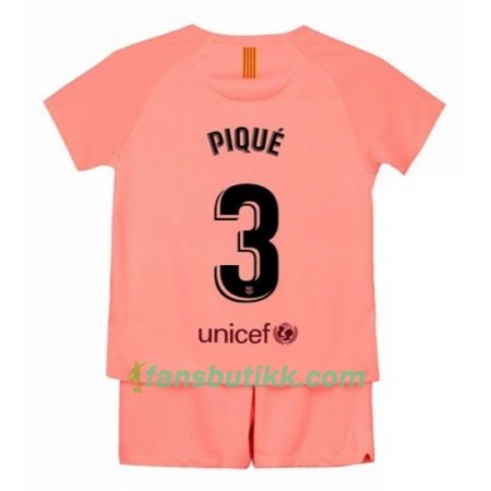 Fotballdrakt FC Barcelona Pique 3 Barn Tredjetrøye 2018-2019 Kortermet